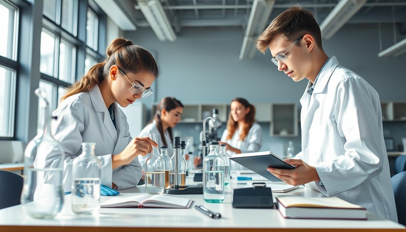 Structured study materials and learning resources on a desk